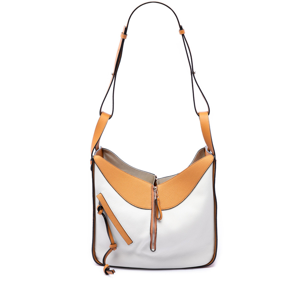 Pre-Loved LOEWE Medium Bicolor Grained Calfskin Hammock Satchel